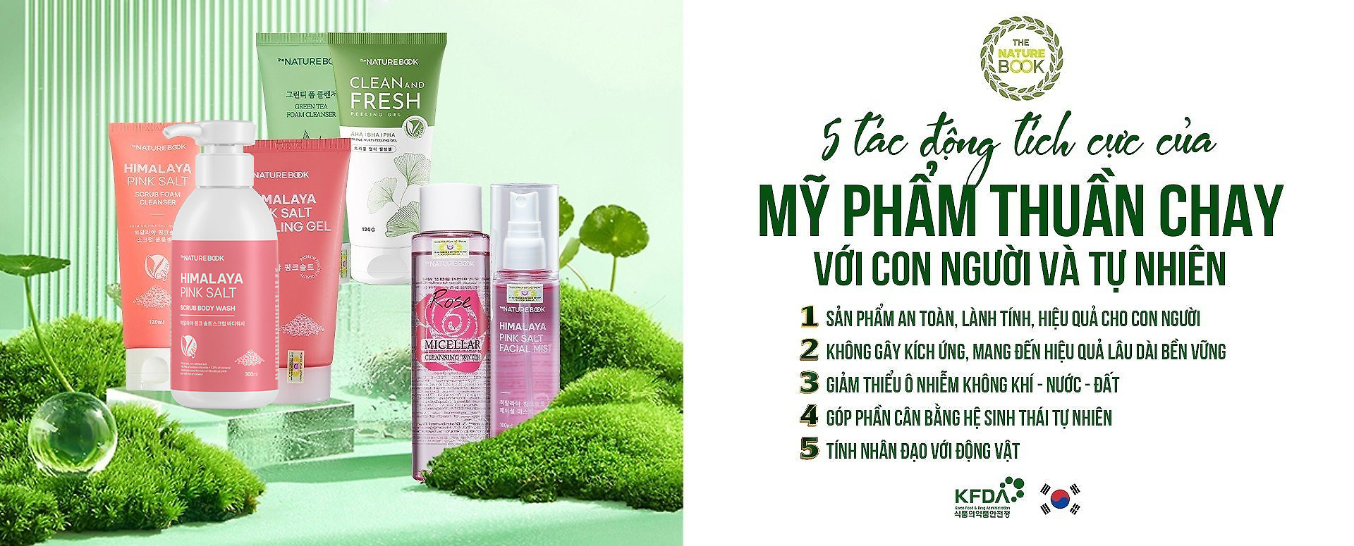 tác động tích cực của mỹ phẩm thuần chay