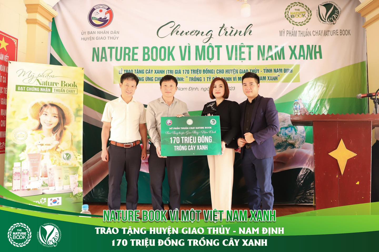Mỹ phẩm thuần chay Nature Book chung tay vì một Việt Nam xanh