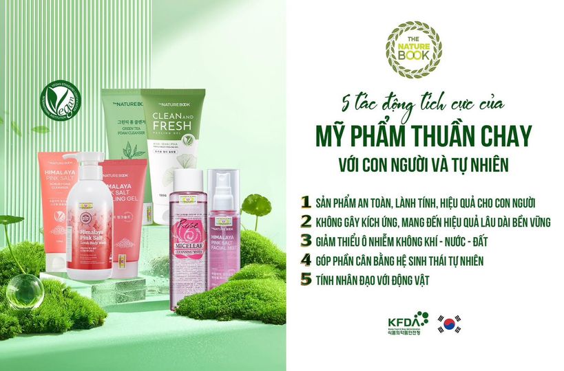 Những tác động tích cực của mỹ phẩm thuần chay với con người và tự nhiên