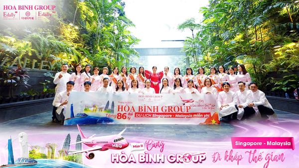 HÒA BÌNH GROUP GÂY SỐT TẠI SÂN BAY CHANGI - SINGAPORE