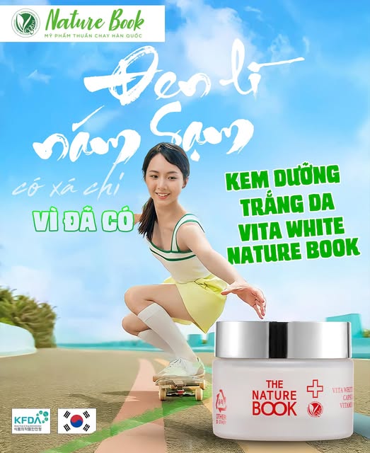  ĐEN LÌ - NÁM SẠM CÓ XÁ CHI, VÌ ĐÃ CÓ KEM DƯỠNG TRẮNG DA VITA WHITE NATURE BOOK! 