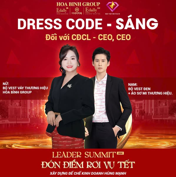 Leader Summit 2024 - Đón điểm rơi vụ Tết, xây dựng đế chế hùng mạnh THÔNG BÁO DRESSCODE