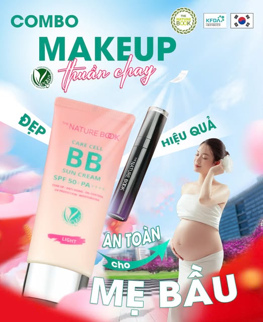 COMBO MAKEUP THUẦN CHAY NATURE BOOK CHO MẸ BẦU