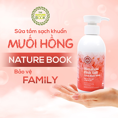 Sữa tắm muối hồng Nature Book - Bảo vệ gia đình bạn