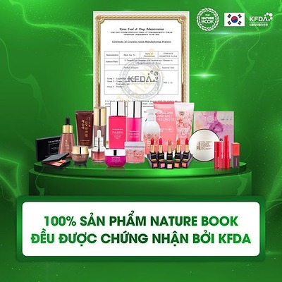 100% Sản phẩm Nature Book đạt chứng nhận KFDA