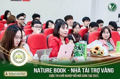 Mỹ phẩm thuần chay Nature Book - Nhà tài trợ vàng cuộc thi khời nghiệp Đổi Mới Sáng Tạo 2023 của trường Đại Học Kinh Tế Tài Chính TP.HCM