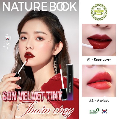 Son Tint Thuần Chay Nature Book - Nụ Hồng Khiến Chàng Đê Mê