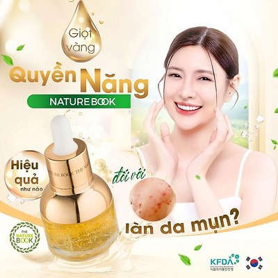  Tinh Chất Vàng 24K Nature Book: Chân Ái Cho Da Mụn!