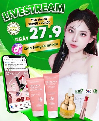 Nature Book tiếp tục đồng hành cùng Hot Tiktoker Lương Quỳnh Như trong phiên Livestream ngày 27/9/2024…