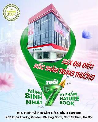 Flex to đùng: Địa điểm bốc thăm trúng thưởng cực cháy mừng sinh nhật Nature Book tròn 7 tuổi 