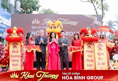  HOÀ BÌNH GROUP TƯNG BỪNG KHAI TRƯƠNG VĂN PHÒNG MỚI – KHẲNG ĐỊNH VỊ THẾ, VƯƠN TẦM TƯƠNG LAI! 