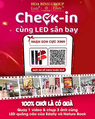 CHECK-IN CÙNG LED SÂN BAY, NHẬN NGAY SON XINH TRENDY