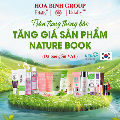 THÔNG BÁO TĂNG GIÁ MỸ PHẨM THUẦN CHAY HÀN QUỐC NATURE BOOK