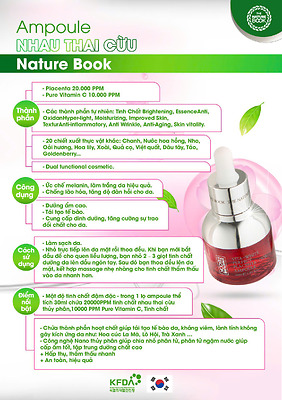 BỘ DƯỠNG DA PLACENTA NATURE BOOK - GIẢI PHÁP HOÀN HẢO CHO LÀN DA TƯƠI TRẺ