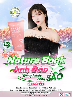 Nature Book khuấy đảo sao VTV - Diễn viên Anh Đào mê tít tẩy da chết muối hồng Nature Book