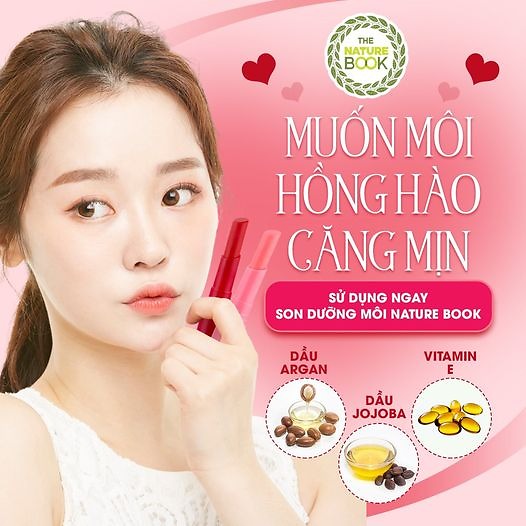  MUỐN MÔI HỒNG HÀO CĂNG MỊN - LỰA CHỌN NGAY SON DƯỠNG MÔI NATURE BOOK 