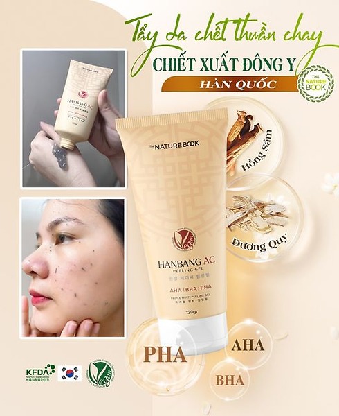 Tẩy da chết thuần chay chiết xuất đông y Hàn Quốc an toàn cho da chan hòa với thiên nhiên