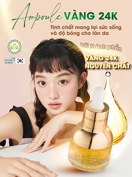 AMPOULE VÀNG 24K - BÍ QUYẾT CHO LÀN DA TƯƠI TRẺ RẠNG NGỜI