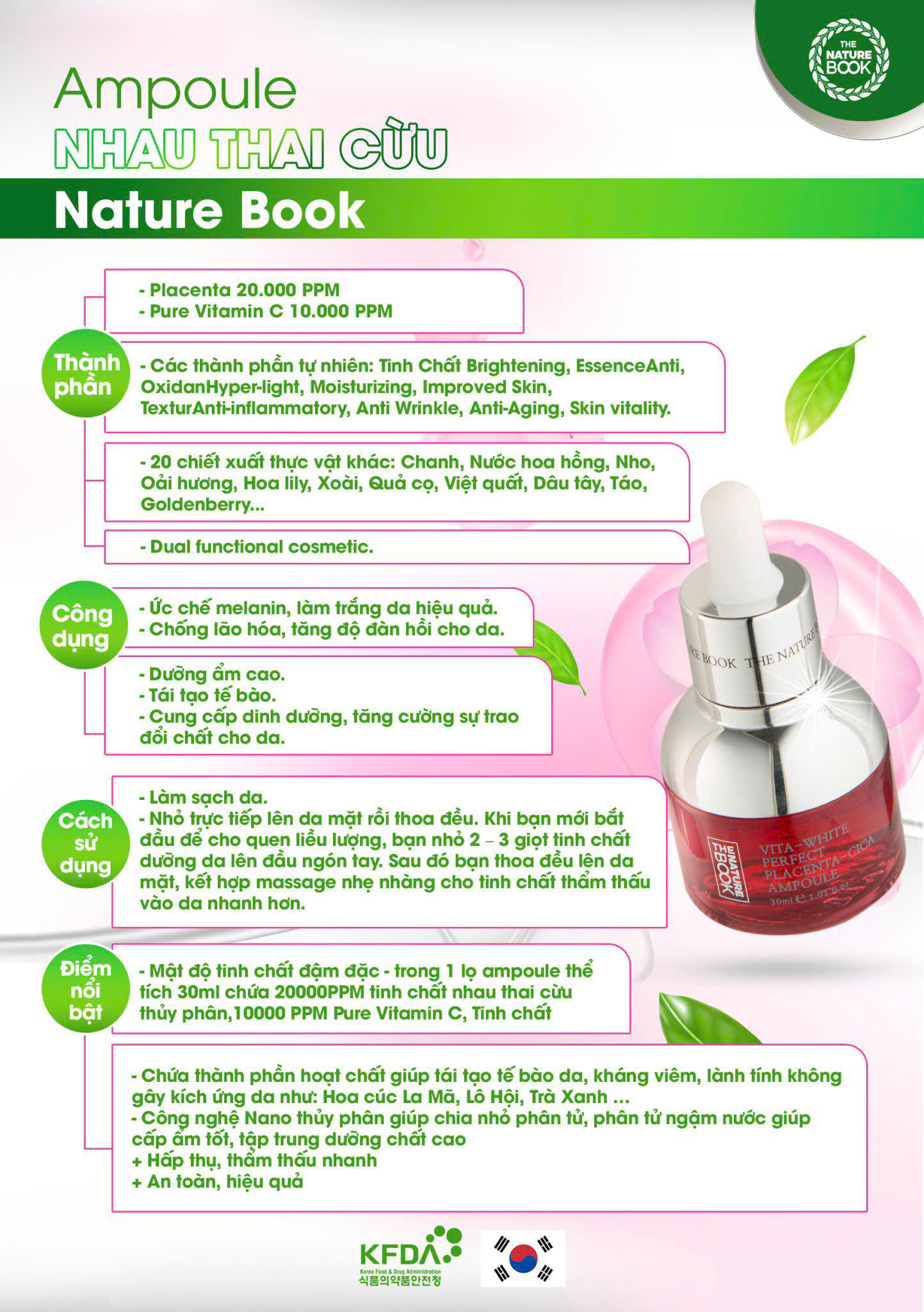 BỘ DƯỠNG DA PLACENTA NATURE BOOK - GIẢI PHÁP HOÀN HẢO CHO LÀN DA TƯƠI TRẺ