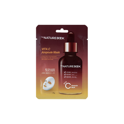 MẶT NẠ DƯỠNG TRẮNG CHỐNG NHĂN VITAMIN C NATURE BOOK (THE NATURE BOOK VITA C AMPOULE MASK)